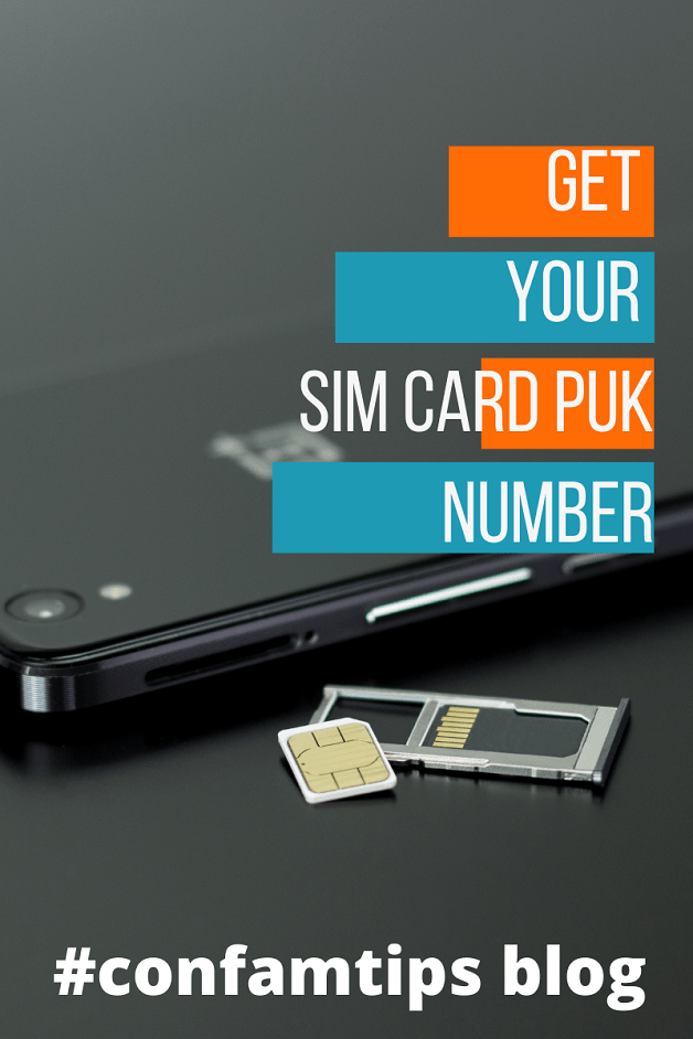 SIM card PUK number