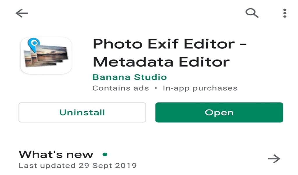 Exif editor for android