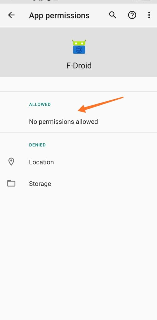 App permission in android