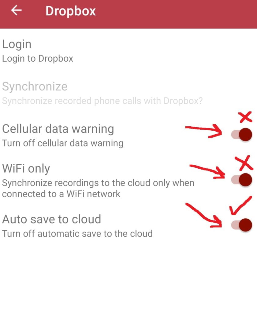 automatic call recorder cloud login
