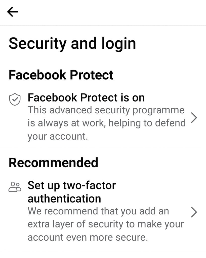 facebook protect