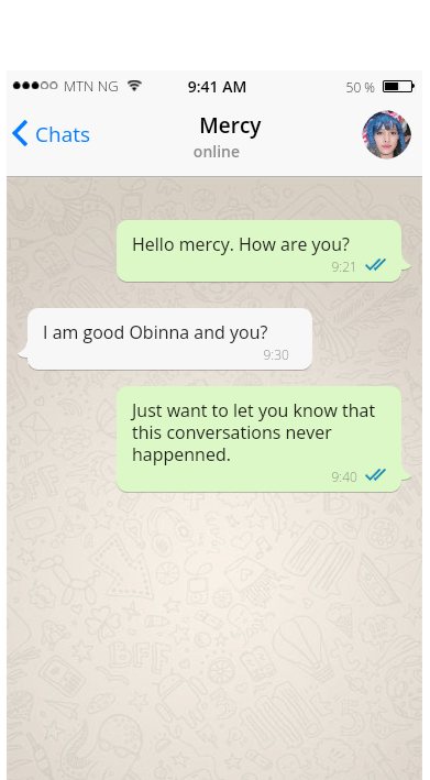 fake WhatsApp or text messages