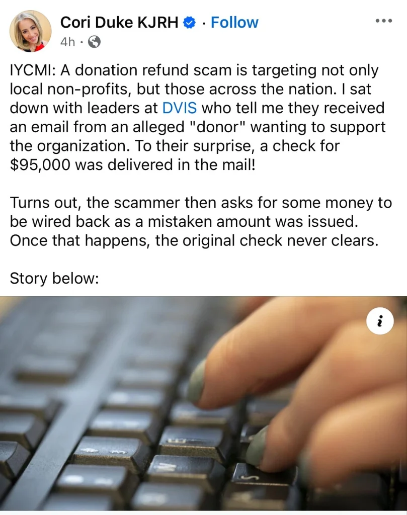 NGO phishing scam