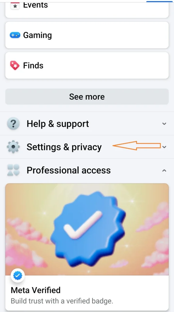 Facebook settings and privacy